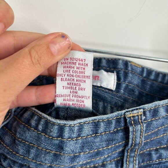 Y2K Xhilaration Girls Denim Pleated Mini Skirt‎ With Pockets Size M (7/8) - Picture 4 of 6